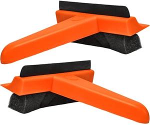 2 X Chunky Car Squeegee and Ice & Snow Scraper - Cold Frosty Mornings Scrapers - PAIR for Him & Her Cars