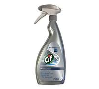 2 X Cif Professional Stainless Steel and Glass Cleaner 750ml Ref 7517938