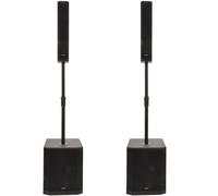 2 x Citronic Monolith MK3 Active Sub + Column Array Speaker System