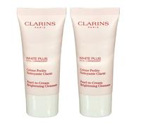 2 x clarins white plus pearl to cream 30ml trial size