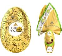 2 x Classic Milk Chocolate Egg 100g & Golden Easter Milk Chocolate Egg 212g Luxurious and Indulgent Treats Perfect for Gifting Sharing and Easter Celebrations