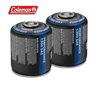 2 x Coleman C300 Performance Gas Cartridge Camping Caravan Cooking Outdoors