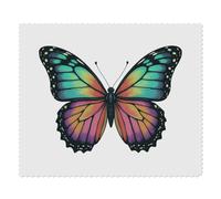 2 x 'Colourful Butterfly' Microfibre Lens/Glasses Cleaning Cloths (LC00031175)