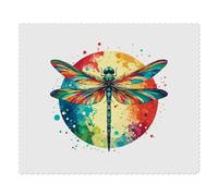 2 x 'Colourful Dragonfly' Microfibre Lens/Glasses Cleaning Cloths (LC00027730)