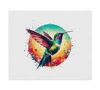 2 x 'Colourful Hummingbird' Microfibre Lens/Glasses Cleaning Cloths (LC00027716)