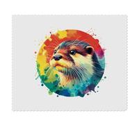 2 x 'Colourful Otter' Microfibre Lens/Glasses Cleaning Cloths (LC00027695)