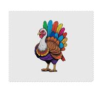 2 x 'Colourful Turkey With Feathers on Display' Microfibre Lens/Glasses Cleaning Cloths (LC00025667)
