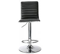 2 x Comal Black Faux Leather Barstool - ABS1301-BLK