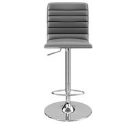 2 x Comal Grey Faux Leather Barstool - ABS1301-GRY