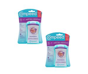 2 x Compeed Cold Sore Discreet Healing 15 Patches Up to 12h - FREE SHIPPING