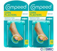 2 X Compeed Corn Plaster Medium10 Hydrocolloid Plasters Fast Natural Pain Relief