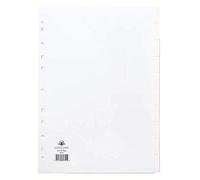 2 X Concord Divider 10-Part A4 150gsm White 79701/97+ FINCHLEY Pen Free