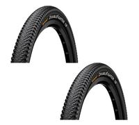 2 x Continental Double Fighter III Rigid Wired MTB Mountain Bike Tyres 26 x 1.9