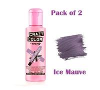 Crazy Color Semi Permanent Hair Dye 100ml - Choose From 41 Shades - Ice Mauve