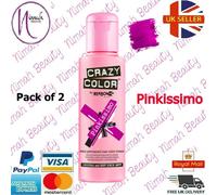 Crazy Color Semi Permanent Hair Colour Cream Pinkissimo