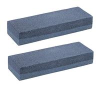 2 x CrazyGadget® Aluminium Oxide Double Sided Fine Medium Grit Combination Sharpening Whetstone Stone for Knife