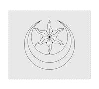 2 x 'Crescent Moon with Star' Microfibre Lens/Glasses Cleaning Cloths (LC00032171)