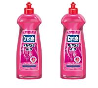 2 x Crystale Rinse Aid Perfect Shine, 500ml, Dishwasher Protection, Pink