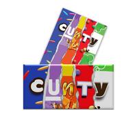 2 x Cunty - Funny Chocolate Novelty Wrappers Insults Joke Valentines Fathers Mothers Day Birthday Secret Santa Gift Present Rude (Chocolate Bar Not Included)