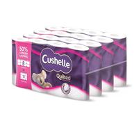 2 X Cushelle Quilted 3-Ply Longer Rolls Toilet Tissue, 4 x 8 Pack (236 Sheets)