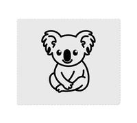 2 x 'Cute Koala Sitting' Microfibre Lens/Glasses Cleaning Cloths (LC00028965)