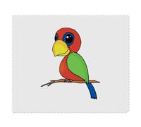 2 x 'Cute Parrot' Microfibre Lens/Glasses Cleaning Cloths (LC00032031)
