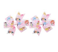 2 x Cute Pink Disney Princess Hair Clips and Grips - Shoe Bows and Head Bands