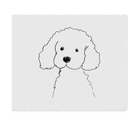 2 x 'Cute Poodle Sketch' Microfibre Lens/Glasses Cleaning Cloths (LC00031256)