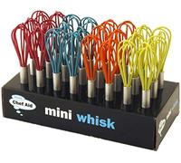 2 x Cute Retro Colourful Mini Whisk - Assorted Colours - Kitchen Gadget aid