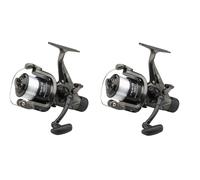 2 x D.A.M Nova 4000 FS Freespool Bait Run Carp Coarse Reels With Line 75967