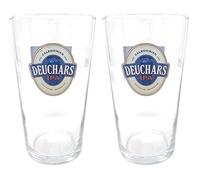 2 x Deuchars IPA Pint Glass Edinburgh Fringe Special Edition Nucleated …