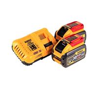 2 X Dewalt Dcb547 18V / 54V Xr Flexvolt 9.0Ah Battery + Dcb118 Fast Charger