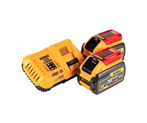 2 x DEWALT DCB547 18V/ 54V XR Flexvolt 9.0Ah Battery + DCB118 Fast Charger
