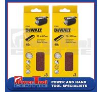 2 x Dewalt DT3640 Belt Sander Sheets 75mm x 457mm Fits Black & Decker KA85 KA85E