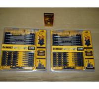 2 x DeWalt DT70705-QZ Screwdriver Bit Set 40pc + free dewalt pz2 x25 bits dt7908