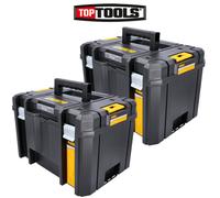 2 x DeWALT DWST1-71195 TSTAK VI Deep Tool Storage Box 23L Without Tote Tray