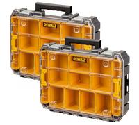 2 X Dewalt Tstak V Clear Lid 10 Cup Stackable Tool Fixing Organiser Fixing Case