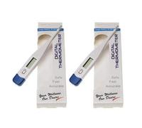 2 x Digital Body Thermometer, Oral Underarm Temperature Thermometer Fast Read Temperature Meter for Baby, Adults or Kids