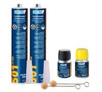 2 x DINITROL 501 FAST CURE WINDSCREEN FITTING KIT BONDING ADHESIVE GLUE SEALANT