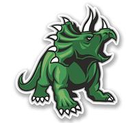 2 x Dinosaur Vinyl Sticker Decal iPad Laptop Bike Helmet Car Animal Quad #4734 (9cm Wide x 10cm Tall)