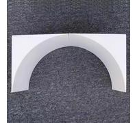 2 X DIY Rounded Archway Kit for Doorway, Lightweight Foam Arch Trim Kit, Half Circle Arch Way Molding Decor, Door Frame Arch Mold for Indoor Hallway(16x23x23cm (6.3x9.1x9.1))