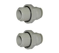 2 x DMFit AMCB0607 MCB - Male Connector 3/8" Tube x 1/2" BSP(P) Water Filter, ro System