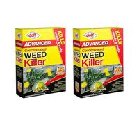 2 x Doff Advanced Concentrated Weed Killer 80ml (3 Sachets) - Kills Weeds & Roots Fast, Systemic Formula for Patios, Driveways & Gardens, Easy Mix Liquid, Deep Root Control, Outdoor Weed Removal