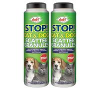2 x Doff Cat & Dog Scatter Granules 700g - Outdoor Pet Repellent for Cats & Dogs, Helps Prevent Fouling, Digging & Scratching, Garden Deterrent for Lawn, Patio, Paths & Plants, Pest Repellent