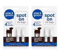 2 x Dog Flea & Tick Treatment Spot On Solution - Kills Fleas, Ticks, Lice, Eggs & Larvae | Long Lasting Flea Prevention & Repellent for Dogs Up to 4 Months