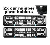 2 x Doming CAR Number Plate Surround Holder Frames BEST FIT for VW VOLKSWAGEN
