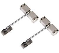 2 x door closers, bar door closers, automatic door closers, door dampers, spring closers, adjustable for interior doors, STAINLESS STEEL housing, adjustable door spring with rollers, including