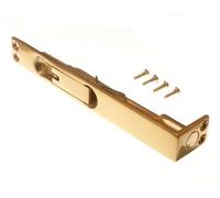 2 x Door Flush Bolts Sprung Solid Brass 150MM 6 INCH