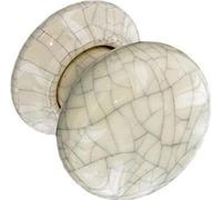 2 x Door Knobb Cracked Cream