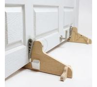 2 X Door Stand Set. Most Compact Carpenters Door Clamps On The Market! 30-50mm Thickness, Portable Lightweight Pack Away Design, Non-Marking Rubber Wedge System, Made in Britain!